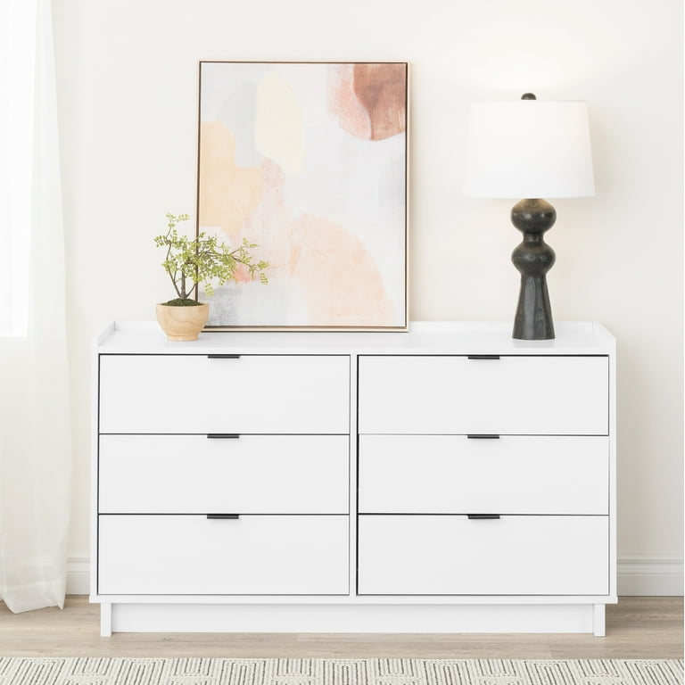 Illustrative example of modern white dresser