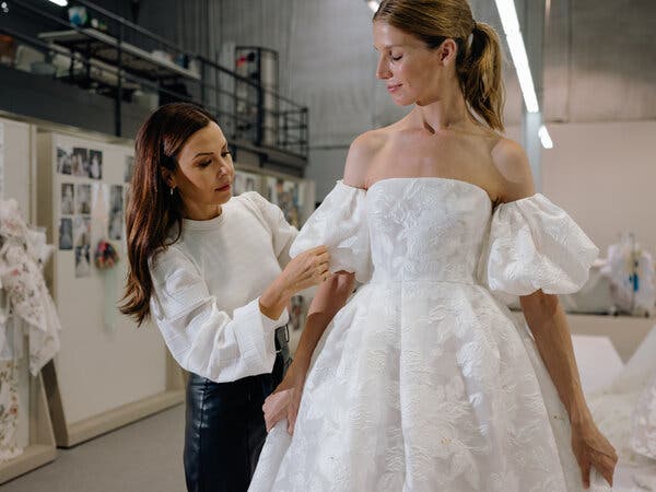 Illustrative example of monique lhuillier wedding dress