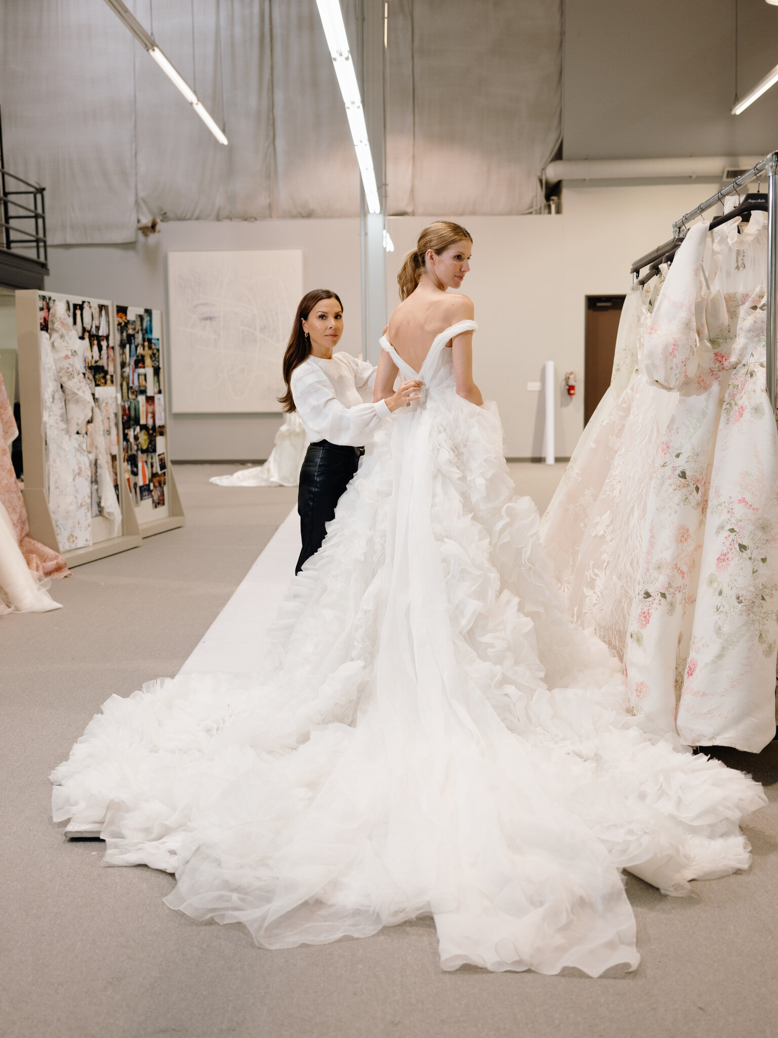 Illustrative example of monique lhuillier wedding dress