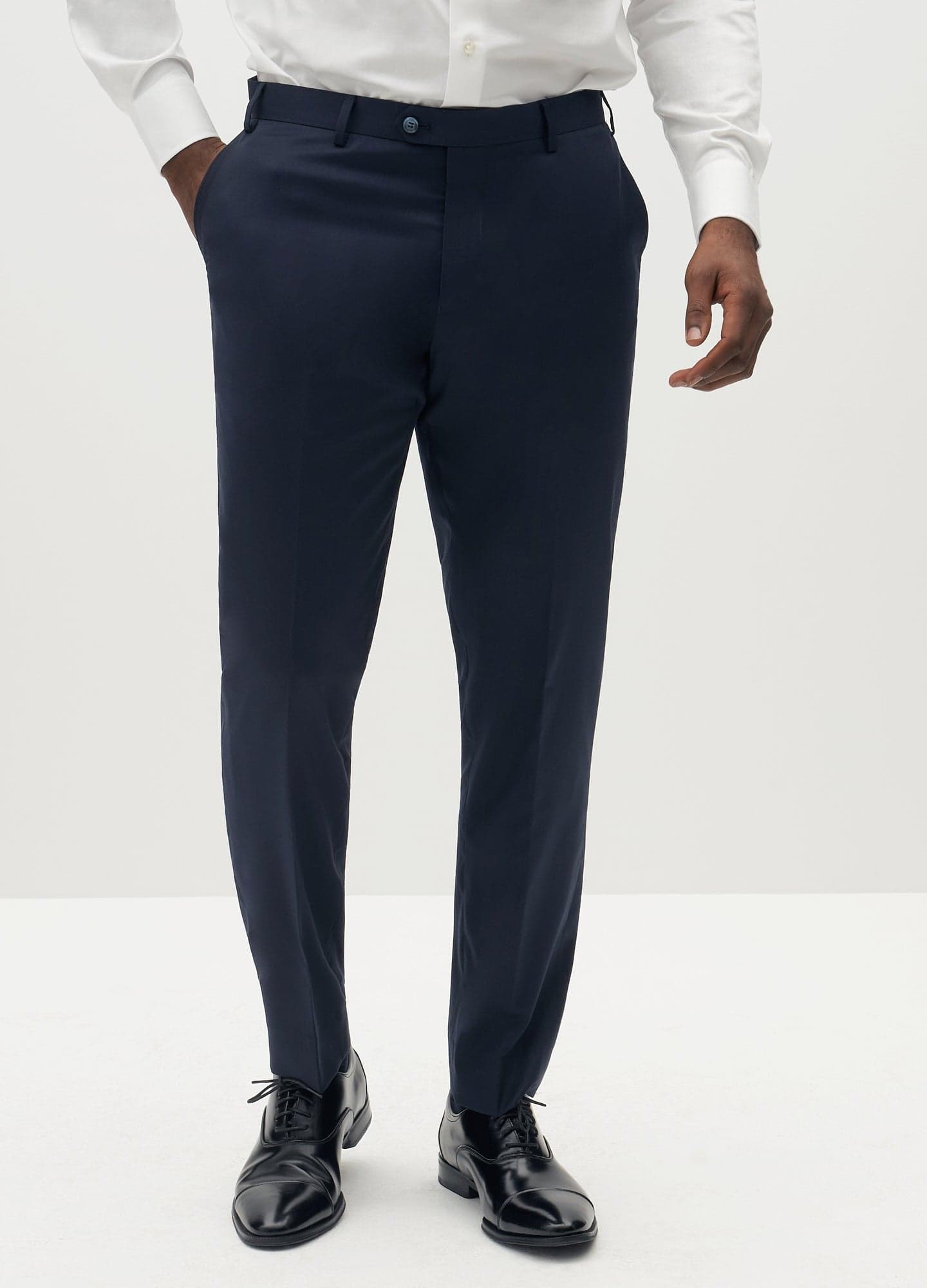 Illustrative example of navy blue dress pants