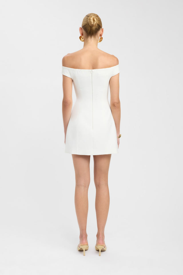 Illustrative example of off the shoulder mini dress
