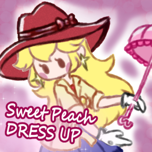 Illustrative example of peach dress up game
