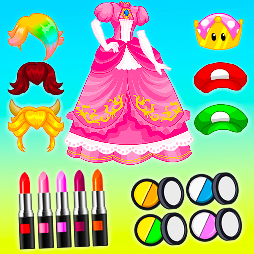 Illustrative example of peach dress up game