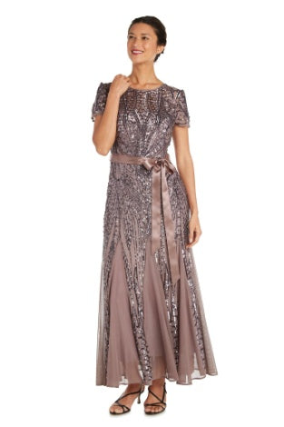 Illustrative example of petite formal gowns and dresses