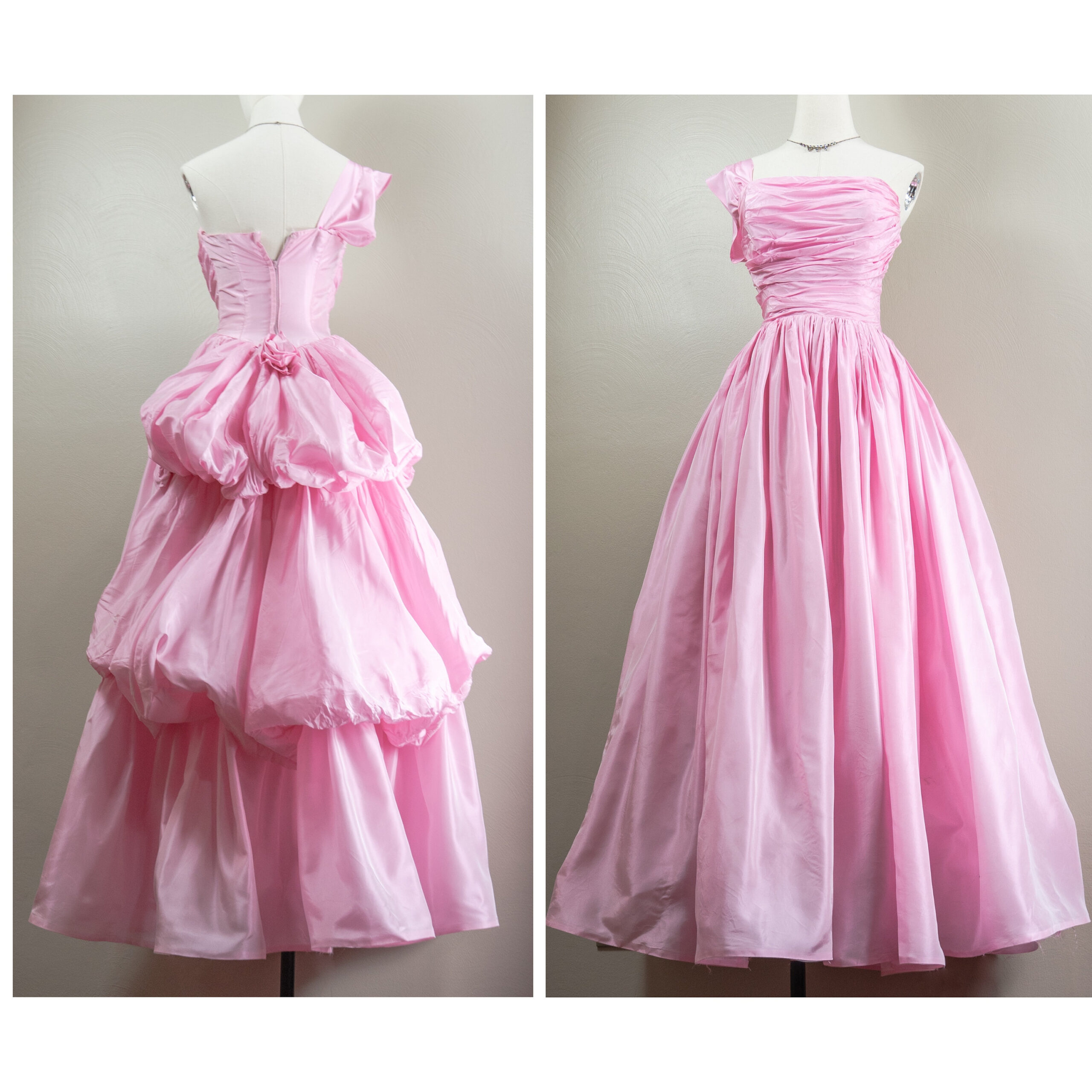 Illustrative example of pink ball dress