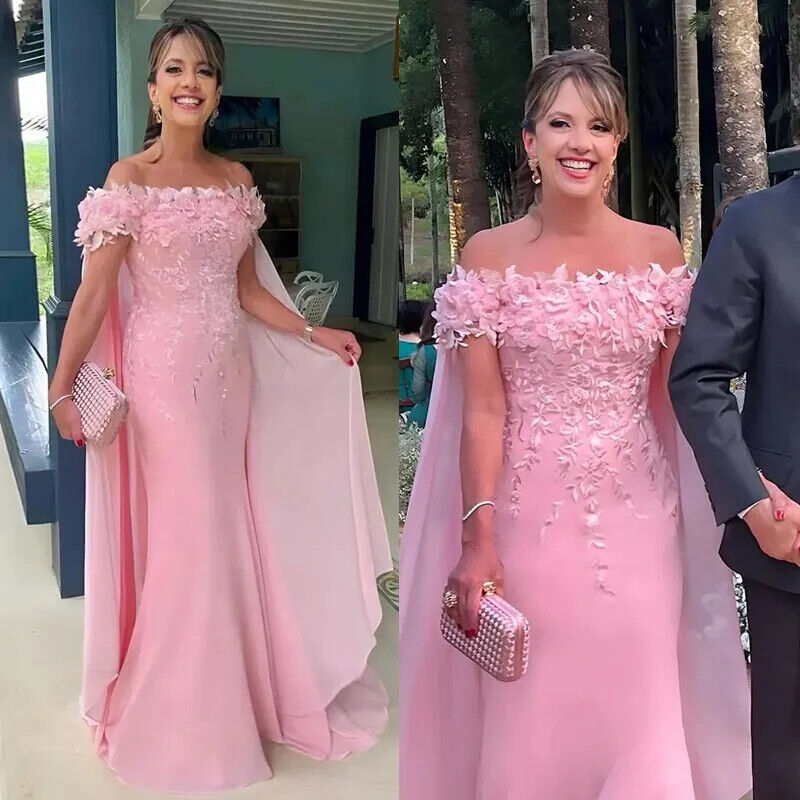 Illustrative example of pink mother of the bride dress