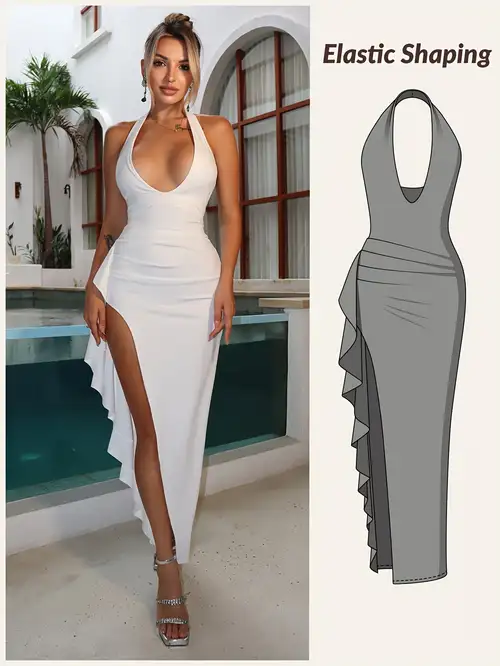 Illustrative example of plunge dress