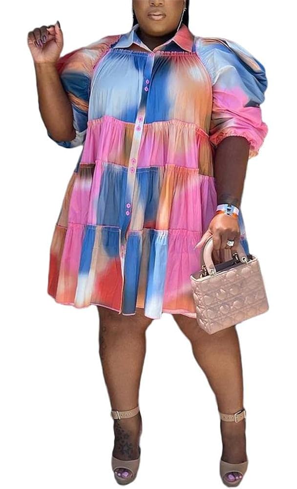 Illustrative example of plus size babydoll dress