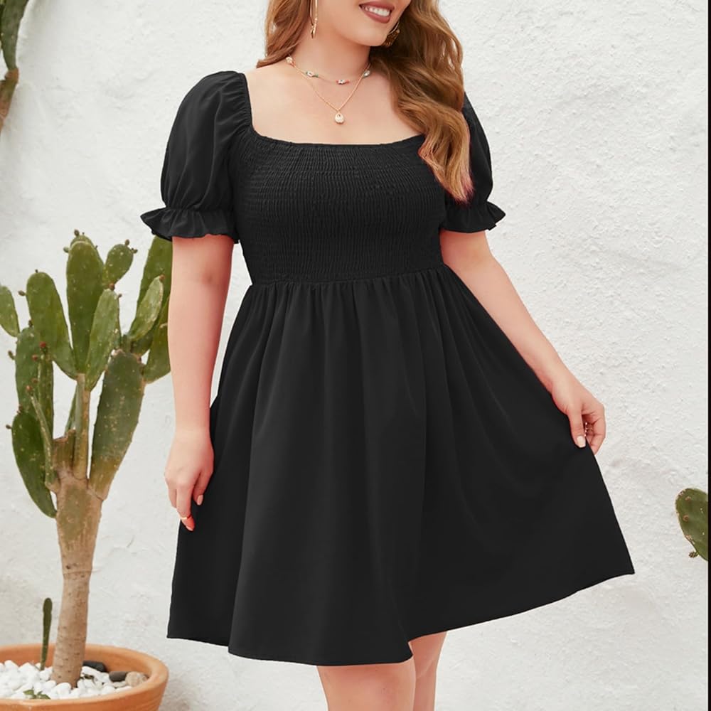 Illustrative example of plus size babydoll dress