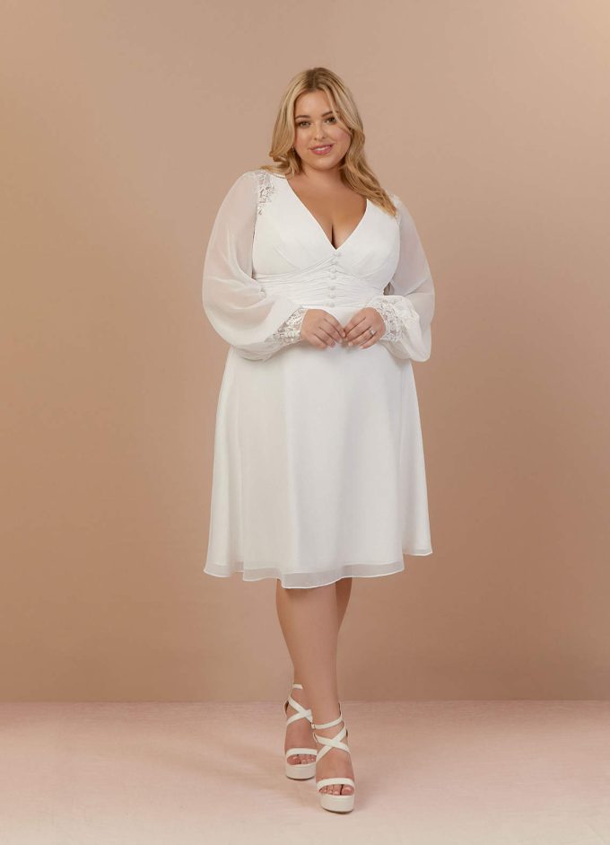 Illustrative example of plus size bridal shower dresses