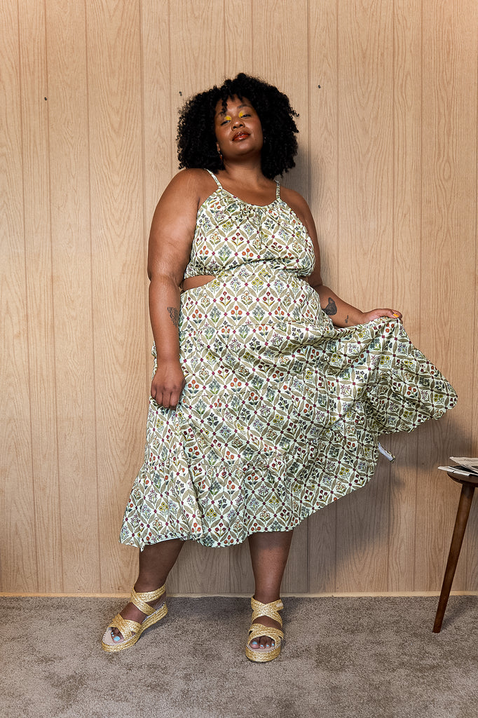 Illustrative example of plus size dress easter