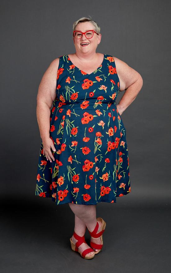 Illustrative example of plus size dress patterns