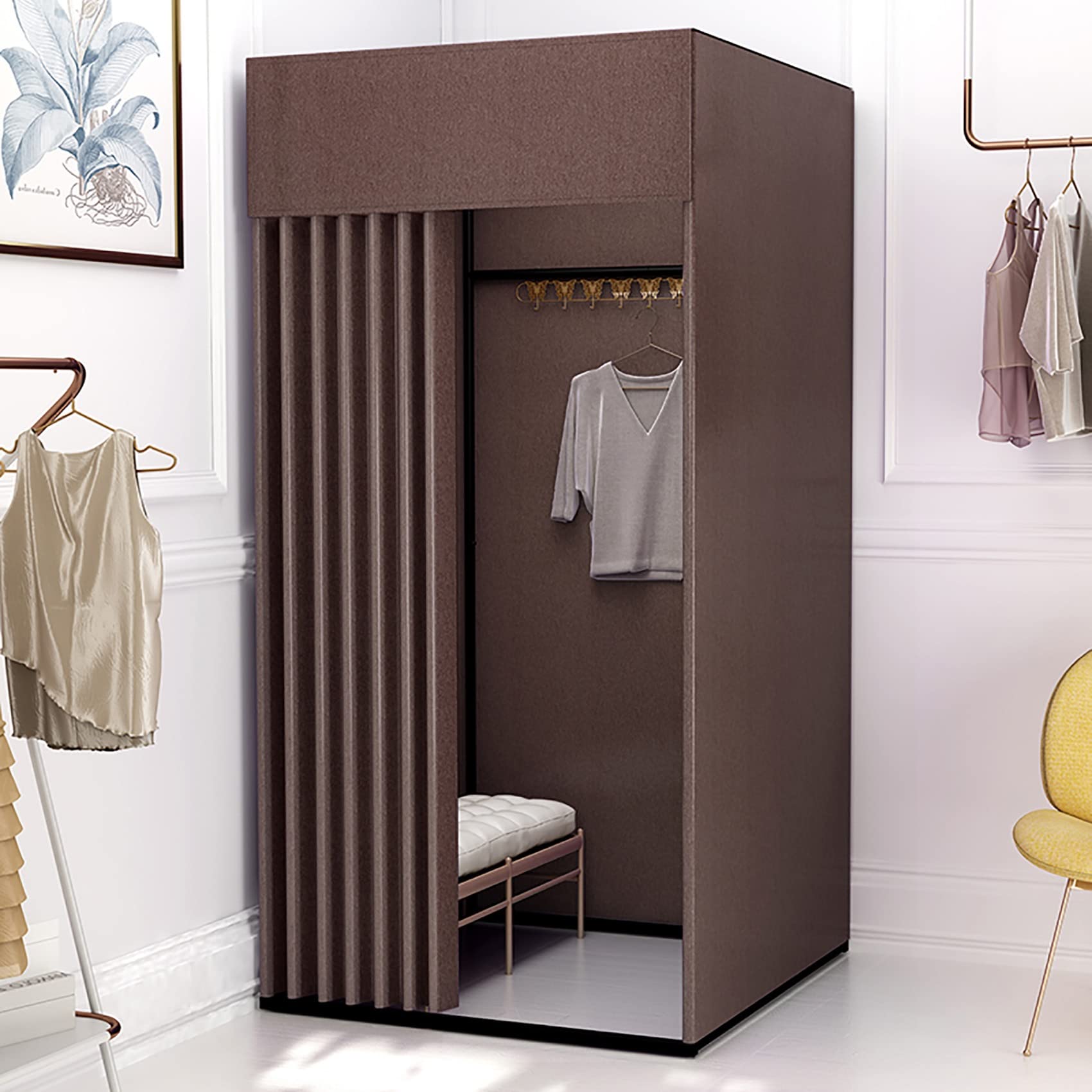 Illustrative example of portable dressing room