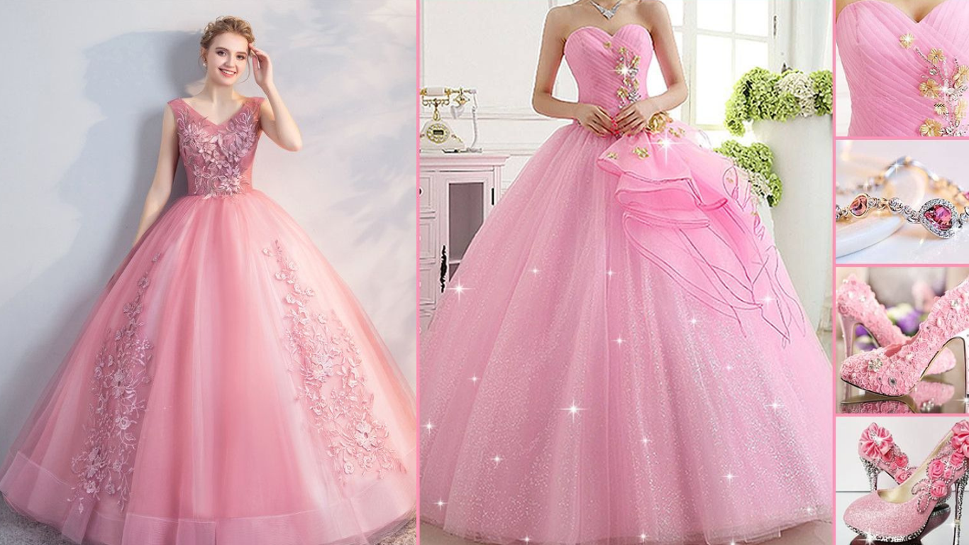 Illustrative example of prom dresses pink