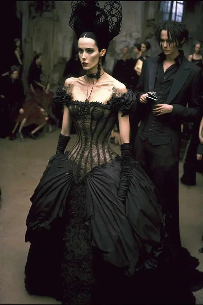 Illustrative example of prom gothic dresses