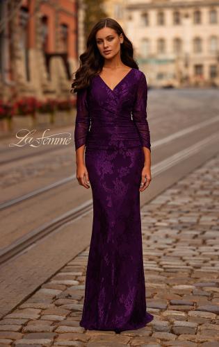 Illustrative example of purple mother of the bride dresses