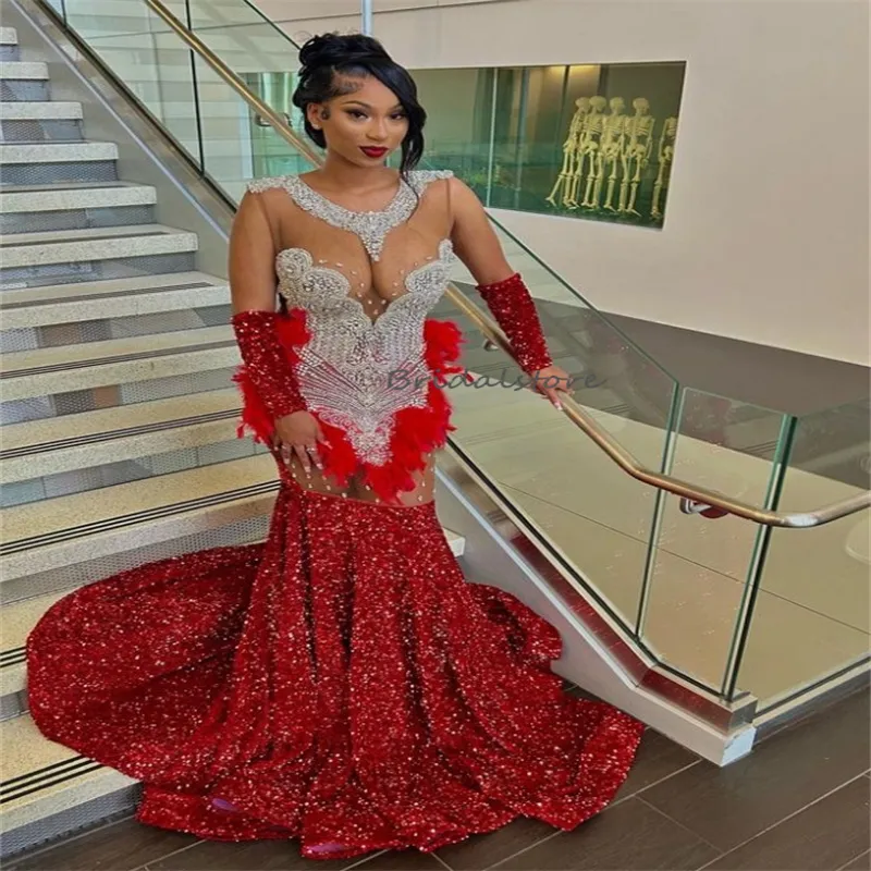 Illustrative example of red prom dresses 2024