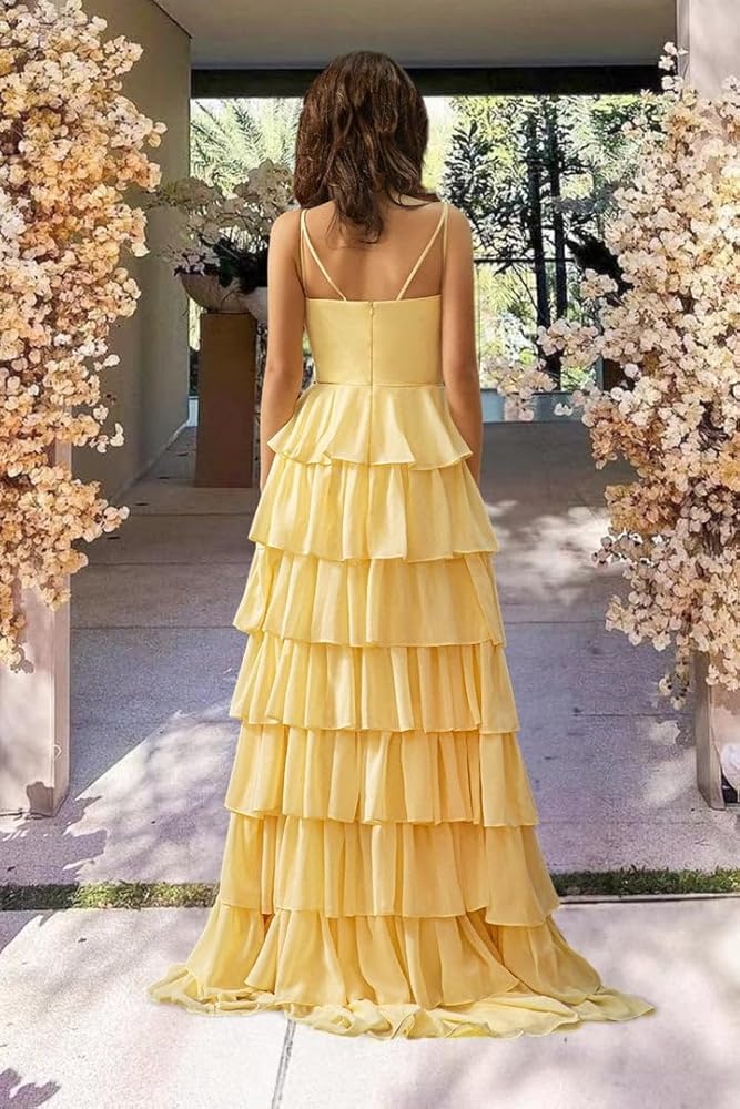Illustrative example of ruffle prom dress