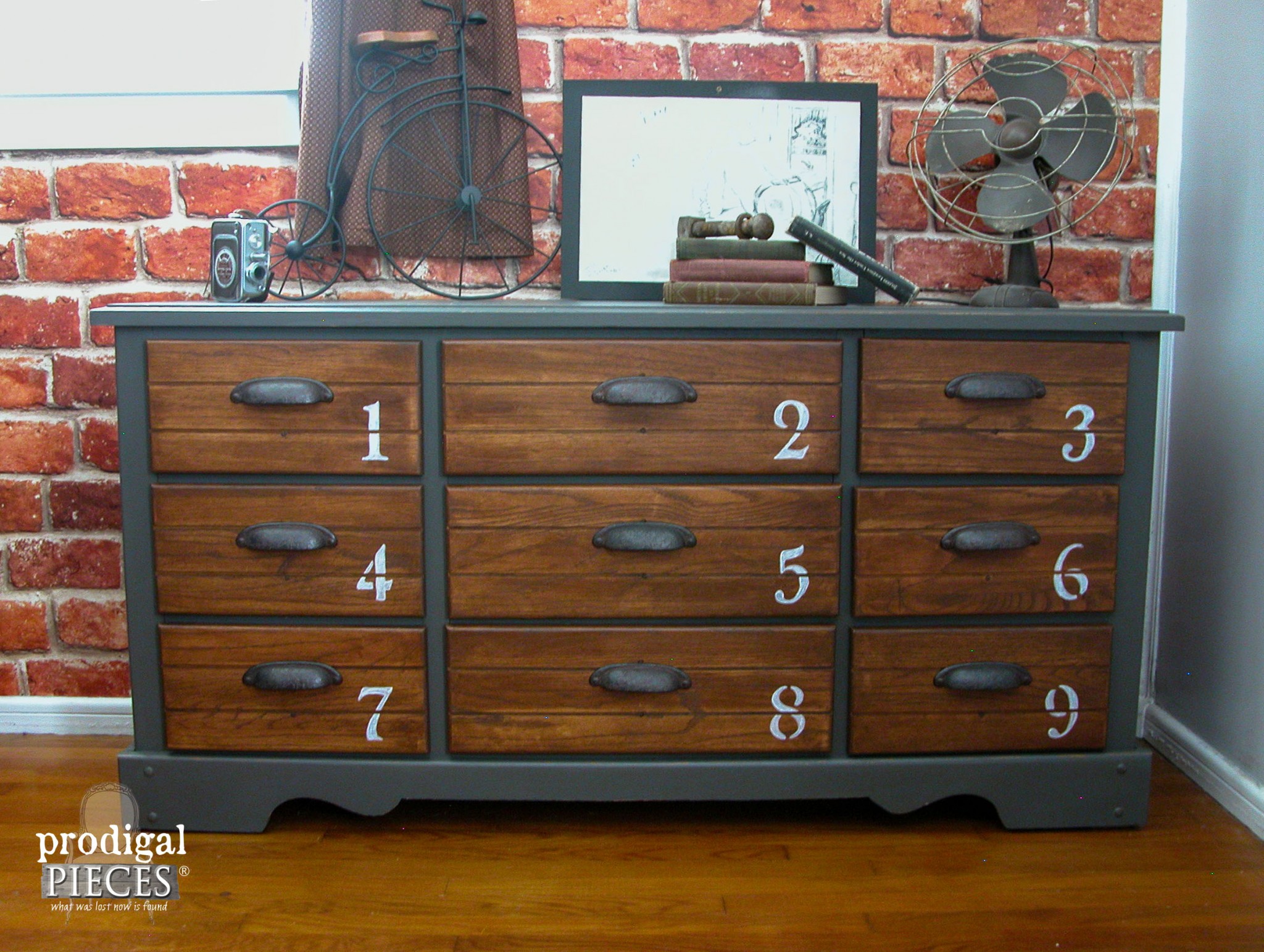 Illustrative example of rustic dresser