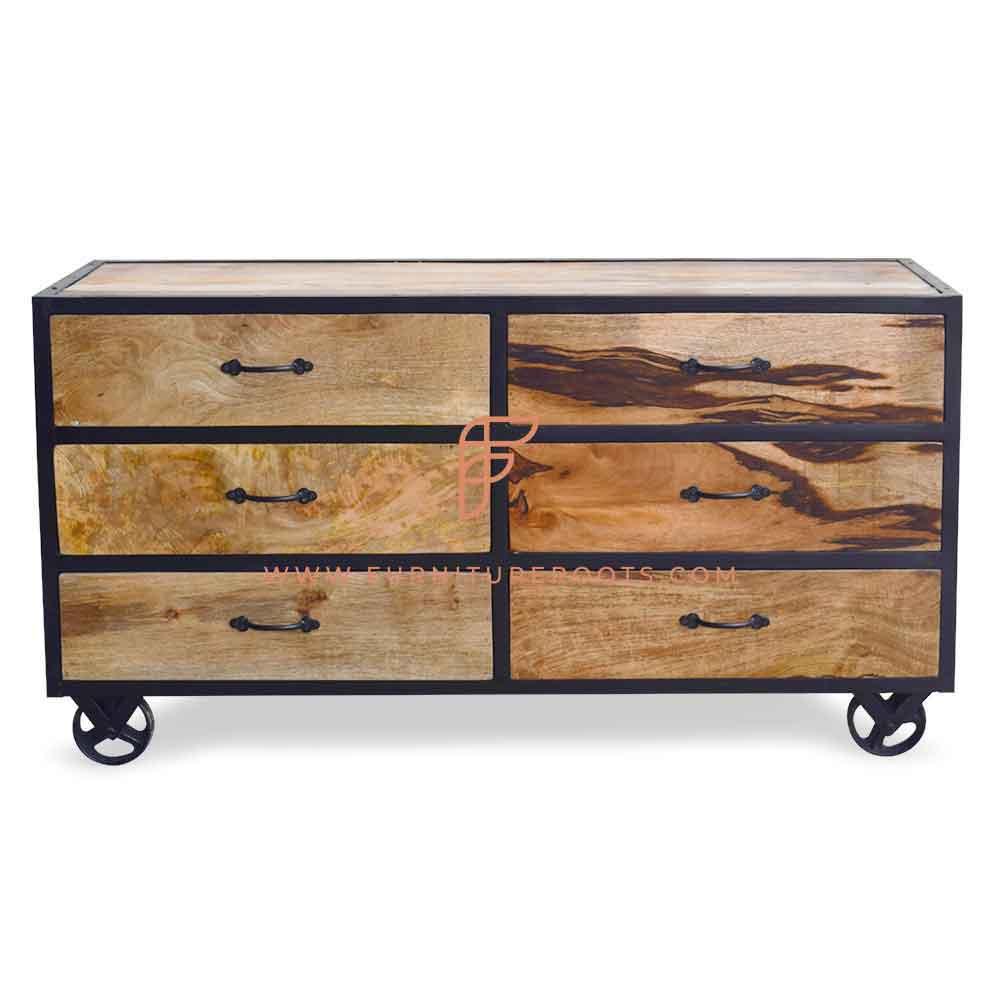 Illustrative example of rustic dresser