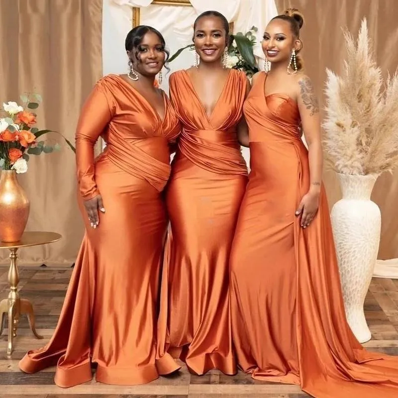 Illustrative example of satin wedding guest dress