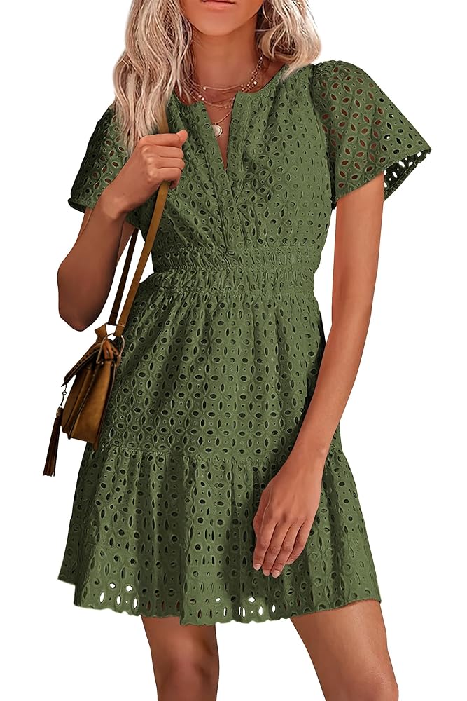 Illustrative example of short sleeve dresses