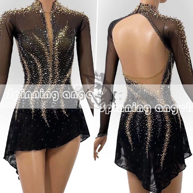 Illustrative example of skating dress black