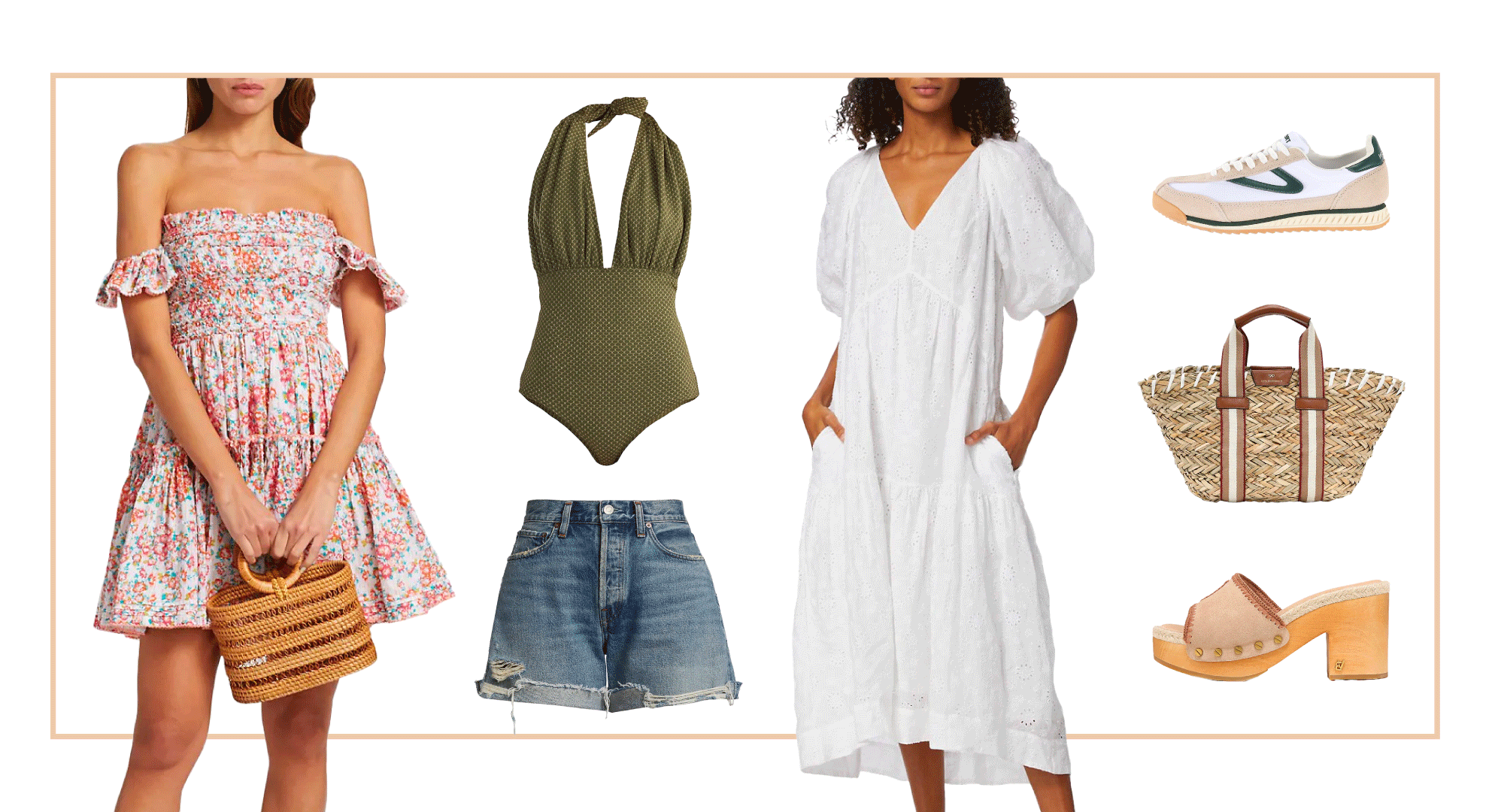 Illustrative example of spring break dresses