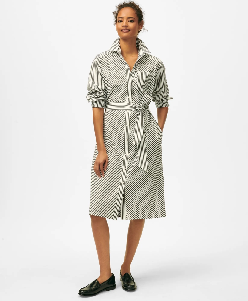 Illustrative example of striped shirt dress