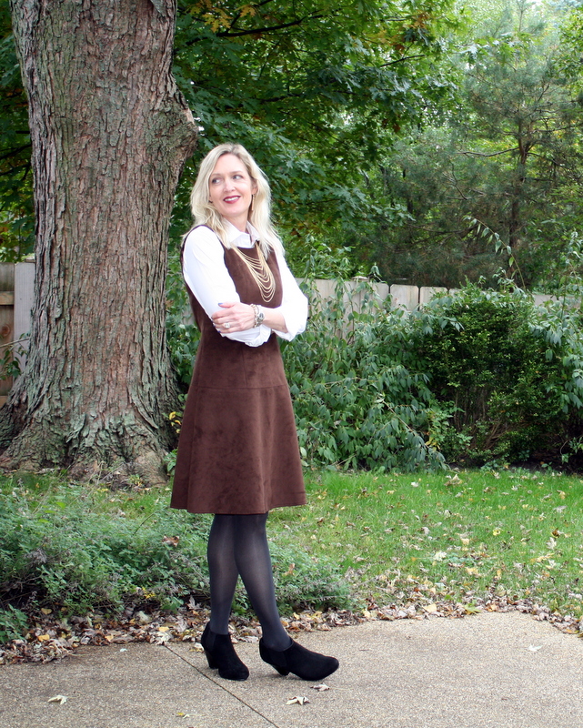 Illustrative example of suede dress