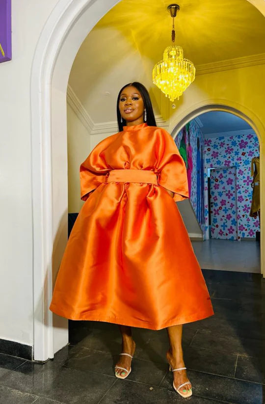 Illustrative example of taffeta dress