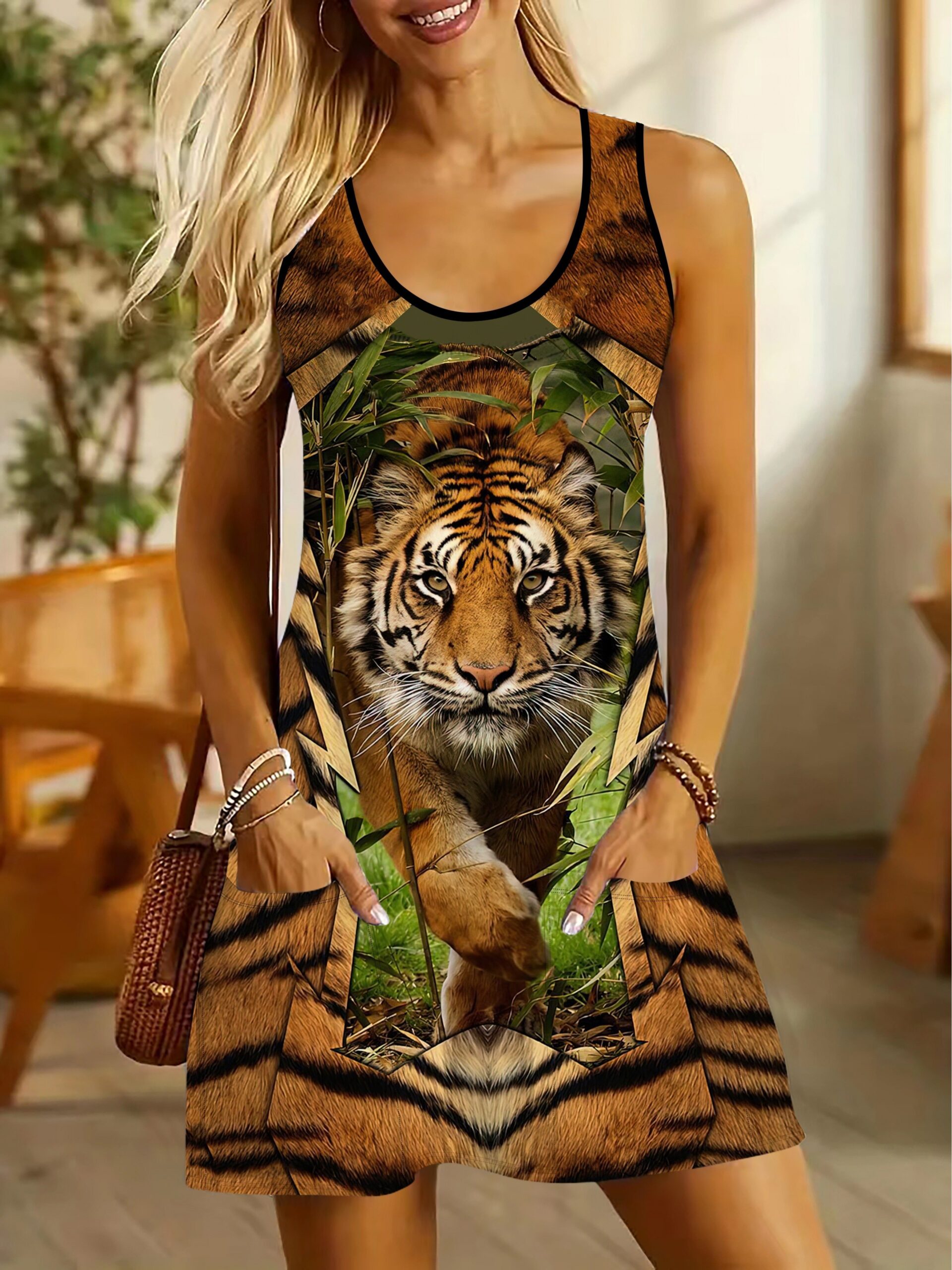 Illustrative example of tiger dress