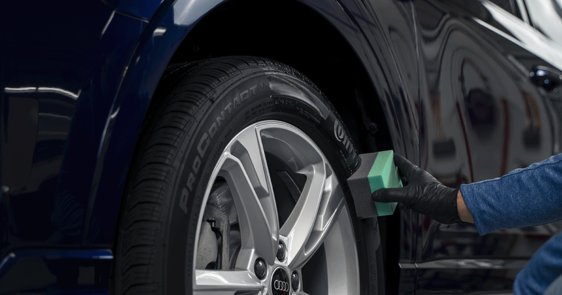 Illustrative example of tire dressing