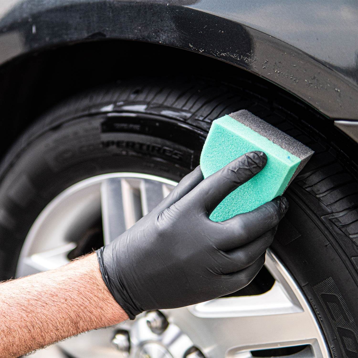 Illustrative example of tire dressing