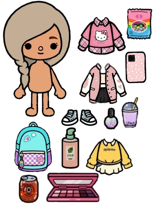 Illustrative example of toca boca dress up