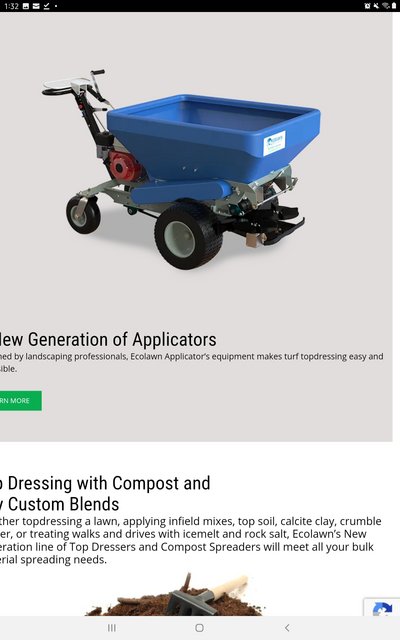 Illustrative example of top dresser rental