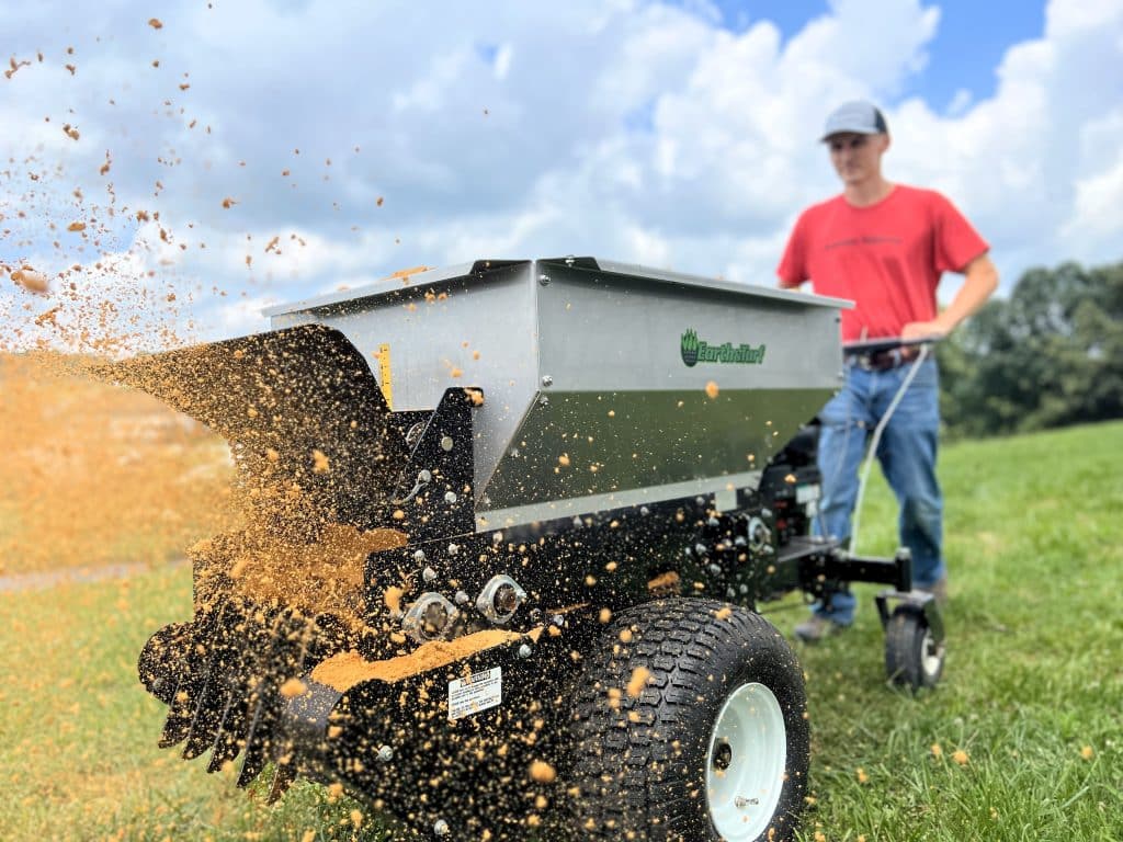 Illustrative example of top dressing spreader