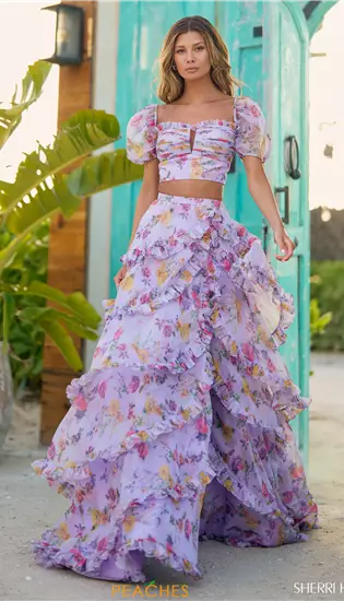 Illustrative example of two piece prom dresses