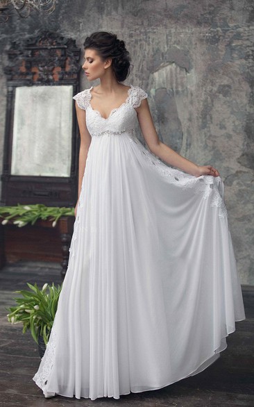 Illustrative example of wedding dresses empire cut