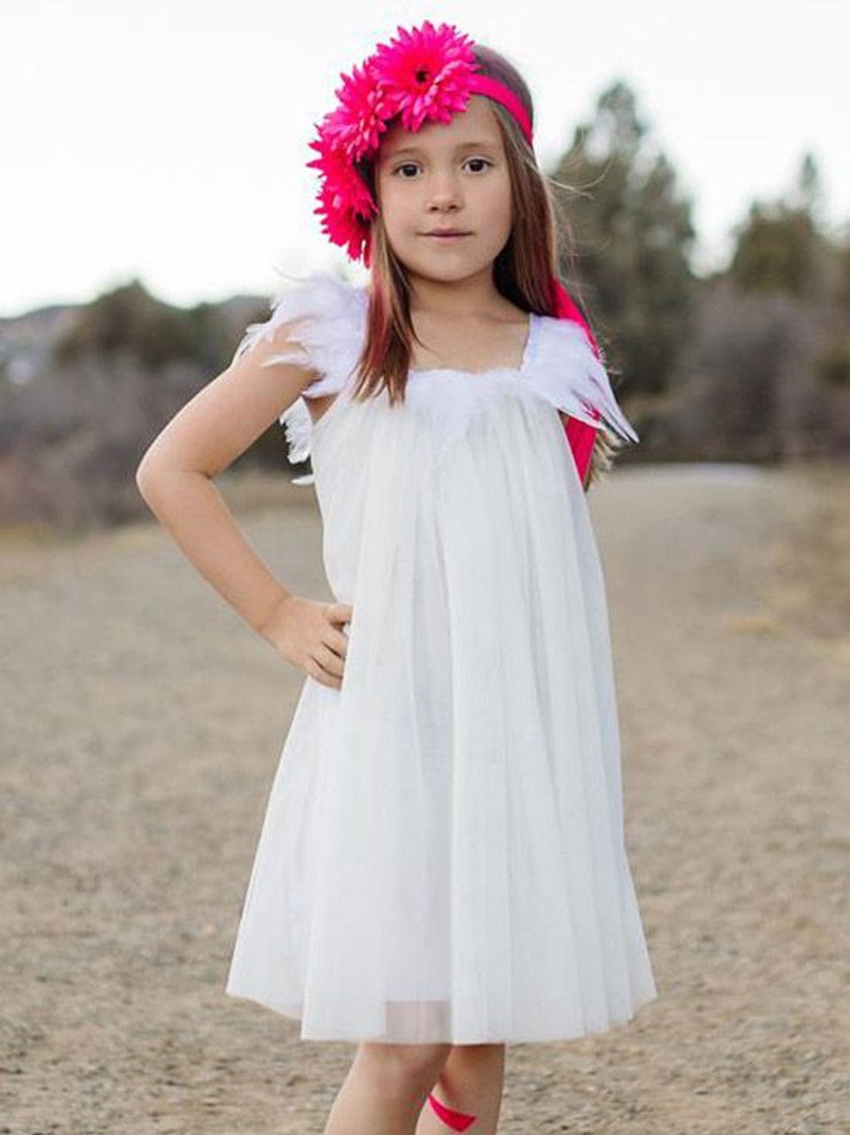 Illustrative example of white design dresses