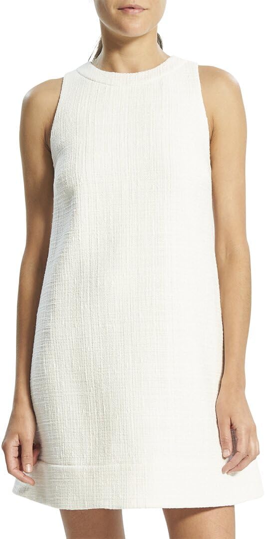 Illustrative example of white shift dress