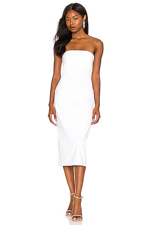 Illustrative example of white tube dress