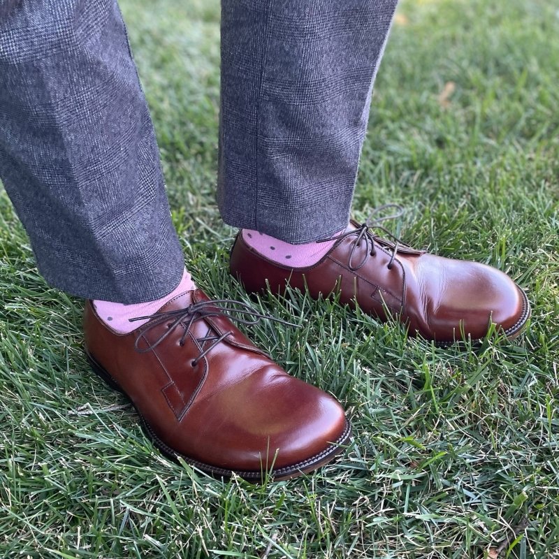 Illustrative example of wide toe box dress shoes