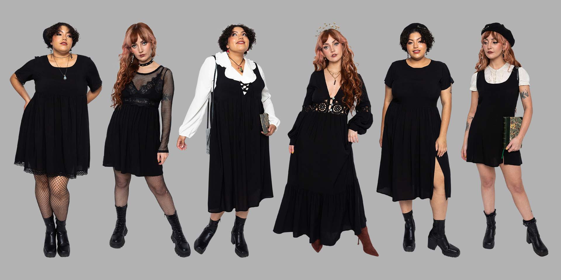 Illustrative example of witchy dresses