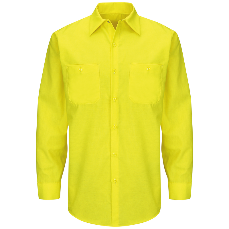 Illustrative example of yellow dress shirt