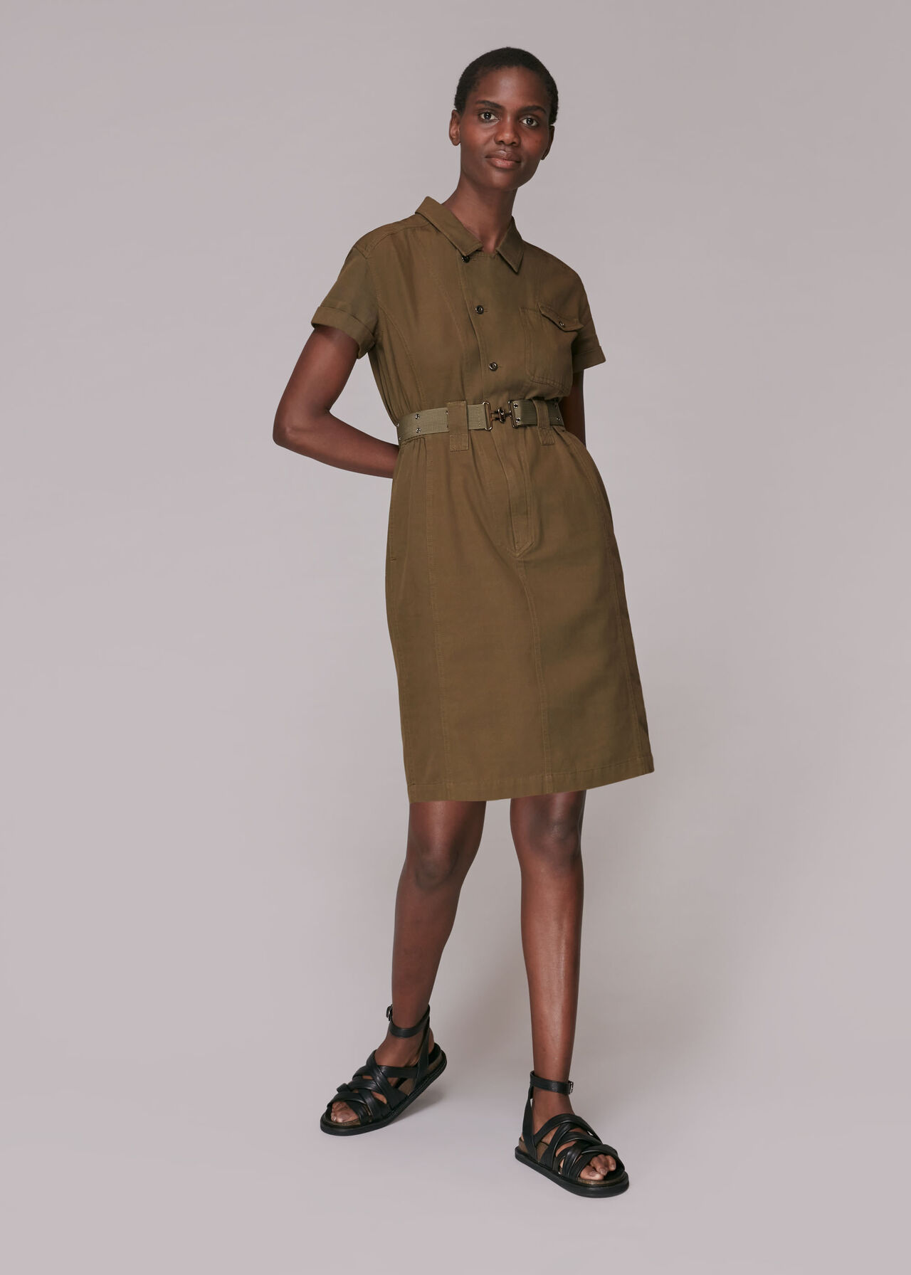 Illustrative example of khaki dress dresses from Google Search