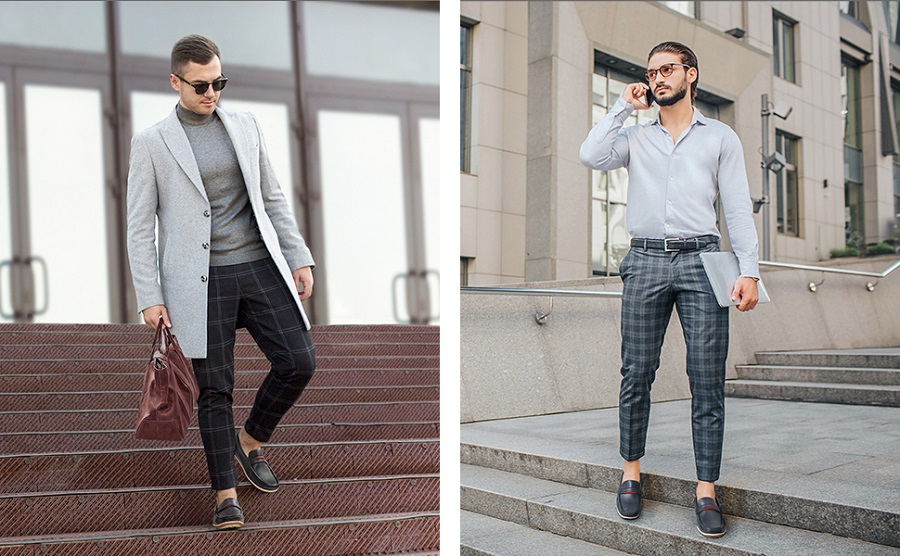 Illustrative example of mens blue dress shoes from Google Search