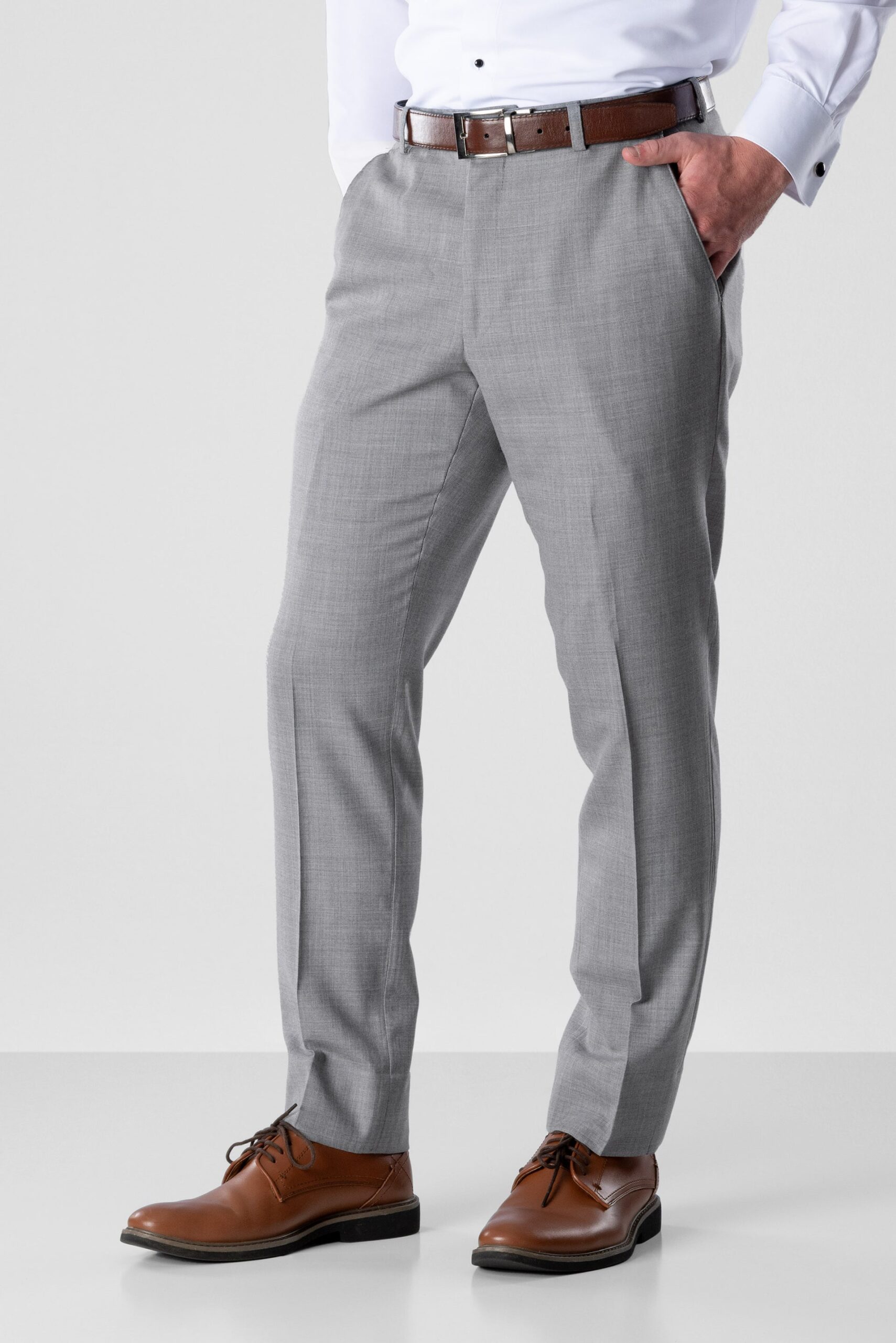 Illustrative example of mens gray dress pants from Google Search