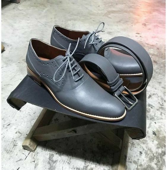 Illustrative example of mens grey dress shoes from Google Search