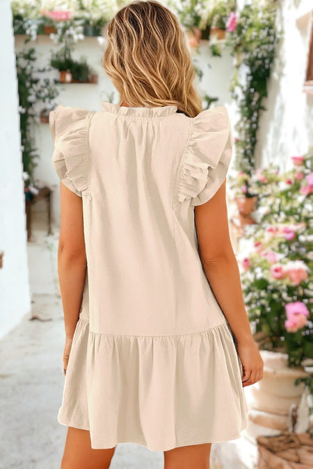 Illustrative example of mini dress with ruffles from Google Search